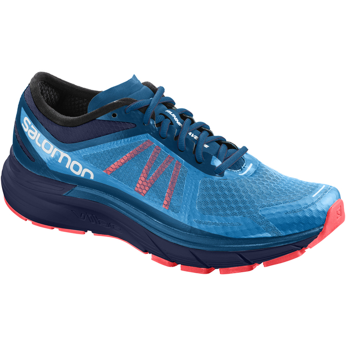 Chaussure Running Salomon Homme Bleu / Bleu Foncé - Salomon SONIC RA MAX - France (3892-GXCBK)